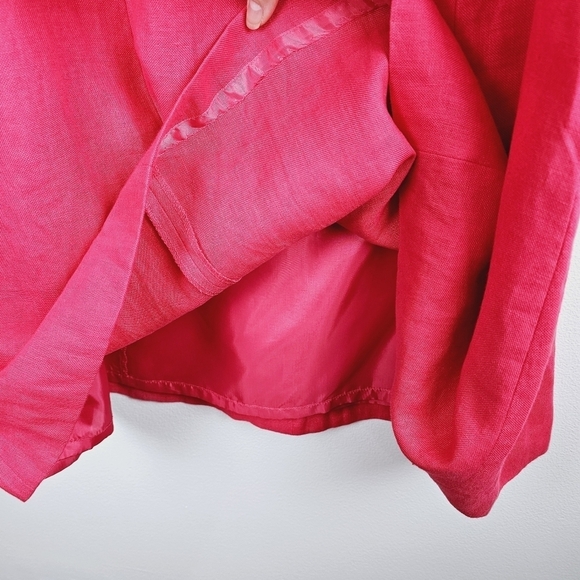 Talbots Petites Pink Irish Linen Sleeveless Dress, size 2 - Picture 12 of 12